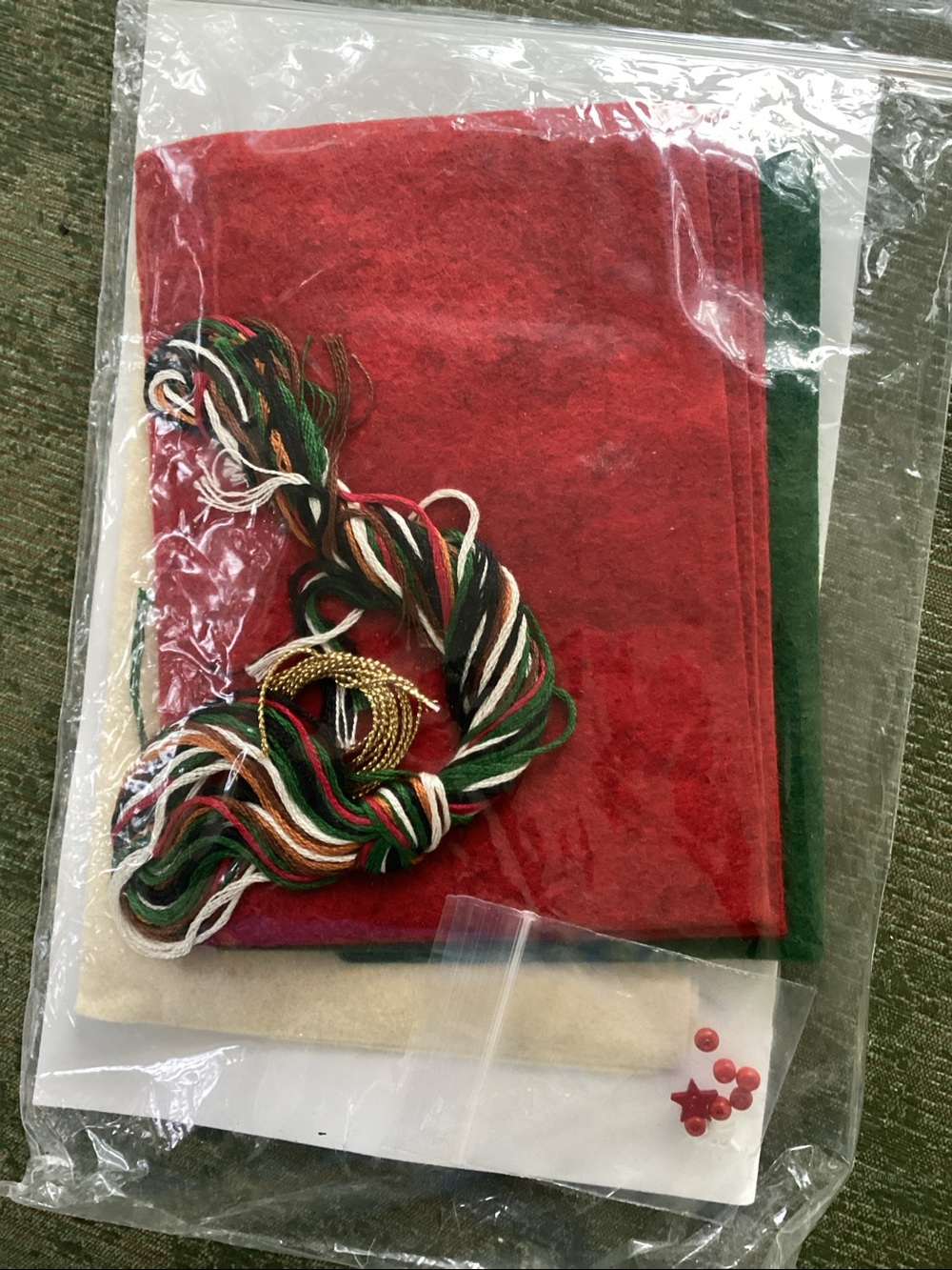 Embroidered mitten Christmas ornament kits - Picture 3 of 3